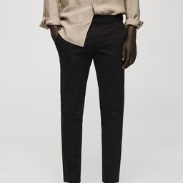 MANGO MAN Men Tapered Fit Trousers-picture-43