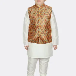 SG YUVRAJ Ethnic Motifs Printed Nehru Jacket image 3