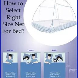generic Mosquito Net for Double & King Size Bed, Foldable Polyester Tent – Durable, Lightweight, Easy to Use, Protects Against Insects, Ideal for Bedroom, Travel, Outdoor, and Indoor Use_Blue image 4