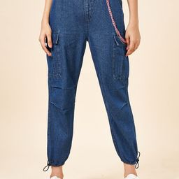Coolsters by Pantaloons Girls Clean Look Cotton Cargo Jeans-image-39