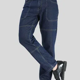 Tailoraedge Men Comfort Slim Fit Cotton Clean Look Jeans-picture-32