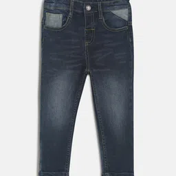 MINI KLUB Boys Blue Heavy Fade Jeans-picture-29