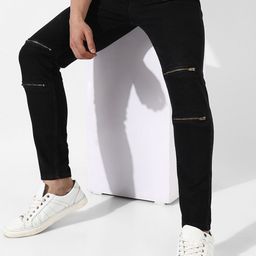 Campus Sutra Men Black Smart Slim Fit Stretchable Jeans-image-74
