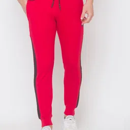SPYKAR Men Red Slim Fit Low-Rise Joggers-image-26