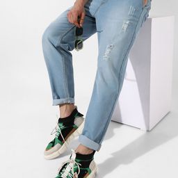 Campus Sutra Men Blue Smart Slim Fit Stretchable Jeans-image-79