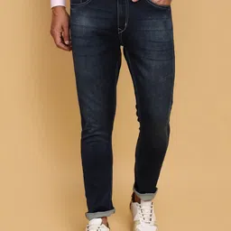 V-Mart Men Slim Fit Mid-Rise Clean Look Light Fade Cotton Jeans-picture-53