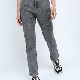 Tokyo Talkies Women Grey Flared Heavy Fade Jeans-image-61