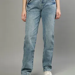 True Religion Women HS Ricki Relaxed Fit Clean Look Heavy Fade Stretchable Jeans-picture-48