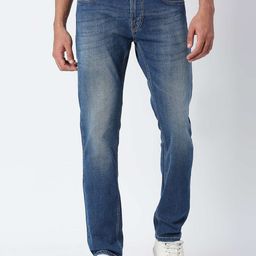 Pepe Jeans Men Blue Slim Fit Heavy Fade Cotton Stretchable Jeans-picture-39