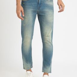 Banana Club Men Slim Fit Cotton Low Distress Heavy Fade Jeans-picture-30