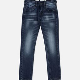 Pepe Jeans Boys Slim Fit Mid-Rise Heavy Fade Stretchable Clean Look Jeans-picture-7