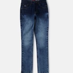 Gini and Jony Boys Blue Heavy Fade Jeans-image-45