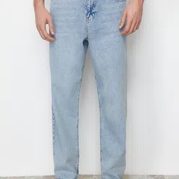 Trendyol Men Mi-Rise Clean Look Heavy Fade Cropped Stretchable Jeans-50