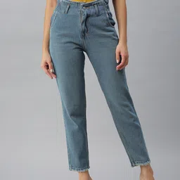 SHOWOFF Women Blue High-Rise Stretchable Jeans-image-126