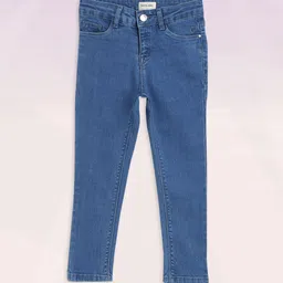 Gini and Jony Girls Blue Solid Mid-Rise Stretchable Jeans-picture-12