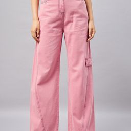 Chemistry Women Flared High-Rise Clean Look Stretchable Cotton Jeans-image-57