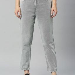 all about you Women Mom Fit High-Rise Clean Look Pure Cotton Jeans-image-65