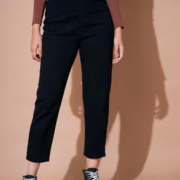 SASSAFRAS BASICS Women Mid-Rise Mom Fit Stretchable Jeans-image-18