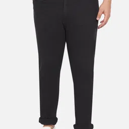 John Pride Men Plus Size Black Stretchable Jeans-image-99