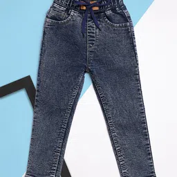 A-Okay Boys Slim Fit Acid Wash Heavy Fade Stretchable Jeans-picture-53