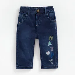 mothercare Girls Low Distress Embroidered Stretchable Jeans-image-78