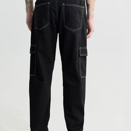 Snitch Men Black Relaxed Fit Clean Look Mid-Rise Cotton Jeans-image-128