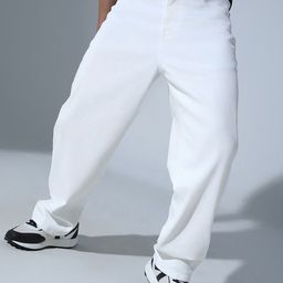 Hubberholme Men 90's Relaxed Straight fit Stretchable Jeans-image-76