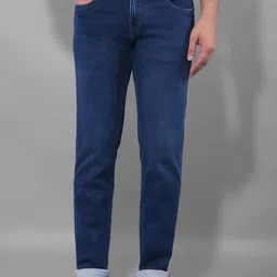 Canary London Men Smart Slim Fit Low-Rise Dark Shade Clean Look Stretchable Jeans-image-73