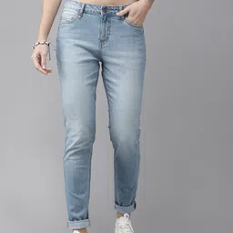 Roadster Women Blue Slim Fit Mid-Rise Clean Look Stretchable Jeans-picture-45
