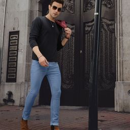 Roadster Men Blue Skinny Fit Mid-Rise Clean Look Stretchable Jeans-image-46