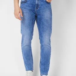 SPYKAR Men Mid-Rise Kano Skinny Fit Heavy Fade Stretchable Jeans-picture-25