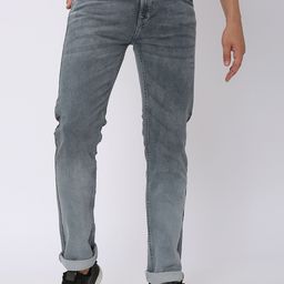 Mufti Men Mid Rise Heavy Fade Clean Look Whiskers Stretchable Jeans-image-80