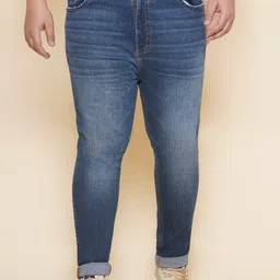 John Pride Men Plus Size Clean Look Light Fade Whiskers & Chevrons Stretchable Jeans-2