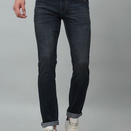 Cantabil Men Light Fade Mid Rise Clean Look Cotton Jeans-image-75