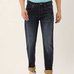 Peter England Casuals Men Tapered Fit Light Fade Stretchable Jeans-image-93