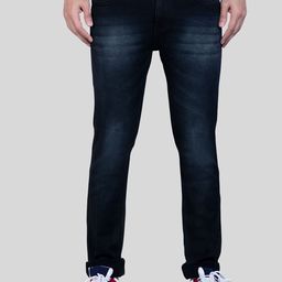 HJ HASASI Men Black Light Fade Stretchable Jeans-image-59