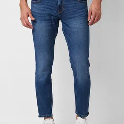 SPYKAR Men Slim Fit Light Fade Clean Look Cropped Stretchable Jeans-picture-33