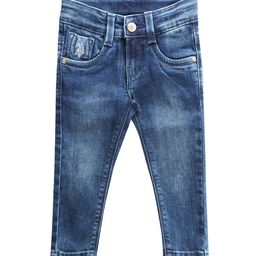 U.S. Polo Assn. Kids Boys Classic Slim Fit High Rise Light Fade Stretchable Jeans-picture-1