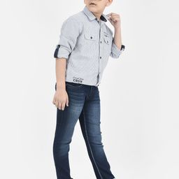 Crimsoune Club Boys Slim Fit Light Fade Stretchable Jeans-image-30