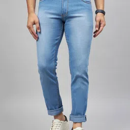 STUDIO NEXX Men Slim Fit Light Fade Stretchable Cotton Jeans-image-53