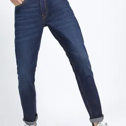 HIGHLANDER Men Blue Slim Fit Light Fade Stretchable Cotton Jeans-picture-45
