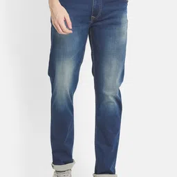 Octave Men Blue Heavy Fade Stretchable Jeans-image-29