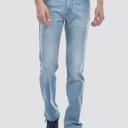 Numero Uno Men Tapered Fit Low Distress Light Fade Stretchable Jeans-image-18
