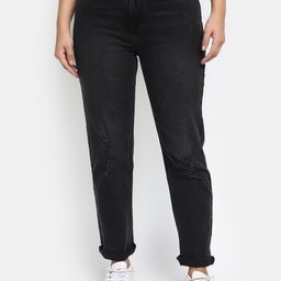 V-Mart Regular Fit Mid Rise Mildly Distressed Ripped Stretchable Jeans-image-33