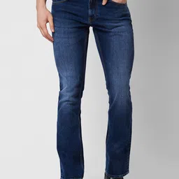 SPYKAR Men Bootcut Clean Look Light Fade Mid Rise Cotton Jeans-image-51