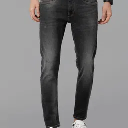 Voi Jeans Men Skinny Fit Light Fade Whiskers Cat Scratch Stretchable Jeans-image-14