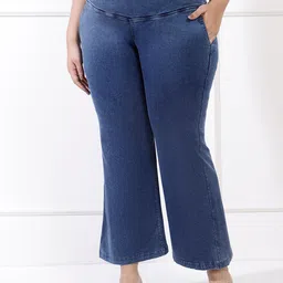 Amydus Women Plus Size Yale Jean High-Rise Flare Jeans-image-44