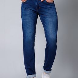 Cantabil Men Mid Rise Light Fade Stretchable Jeans-image-20