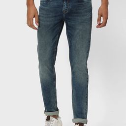 Mufti Men Mid Rise Skinny Fit Clean Look Heavy Fade Stretchable Jeans-picture-4