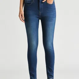 Pepe Jeans Women Skinny Fit High-Rise Heavy Fade Clean Look Stretchable Jeans-picture-45